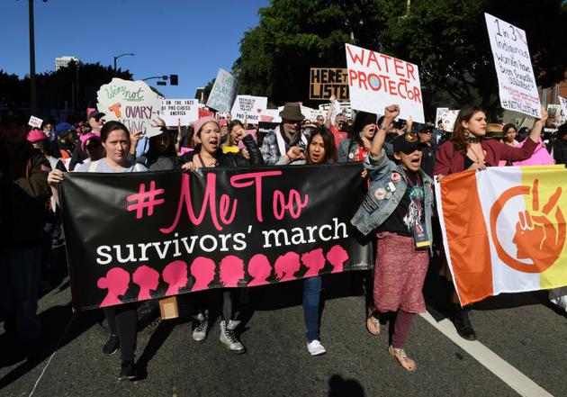 Manifestation pour la 2e "Marche des femmes" anti-Trump, le 20 janvier 2018 à Los Angeles [Mark RALSTON / AFP]