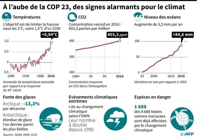 A l'aube de la COP 23, des signes alarmants pour le climat [Simon MALFATTO / AFP/Archives]