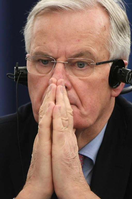 Michel Barnier au Parlement européen à Strasbourg le 13 décembre 2017  [FREDERICK FLORIN / AFP/Archives]