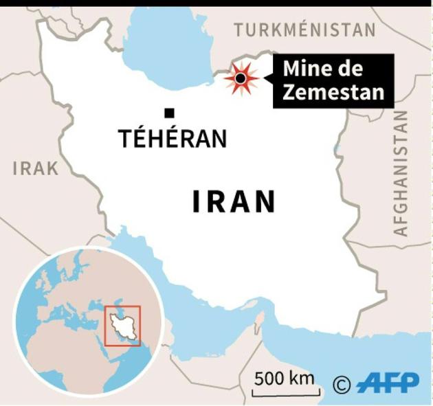 Accident minier en Iran [Jonathan JACOBSEN / AFP]