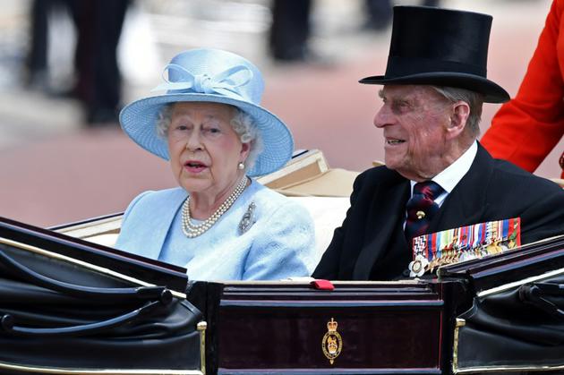 La reine Elizabeth II et le prince Philip le 17 juin 2017 à Londres [Chris J Ratcliffe / AFP/Archives]