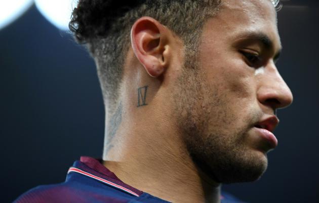 Neymar lors d'un match contre Strasbourg au Parc des Princes, le 17 février 2018 [CHRISTOPHE ARCHAMBAULT  / AFP/Archives]