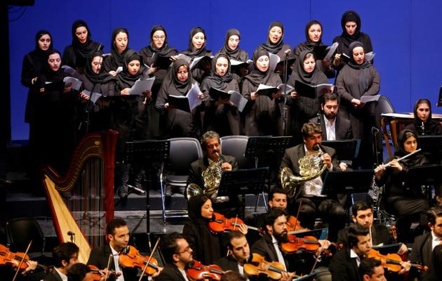 Ce concert illustre la volonté de l'Iran de renouer les liens avec l'Occident après la conclusion de l'accord sur le nucléaire en 2015. [ATTA KENARE / AFP]