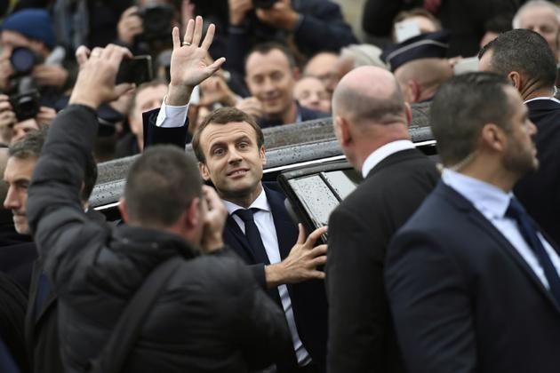 Emmanuel Macron le 7 mai 2017 au Touquet  [Eric FEFERBERG / AFP]
