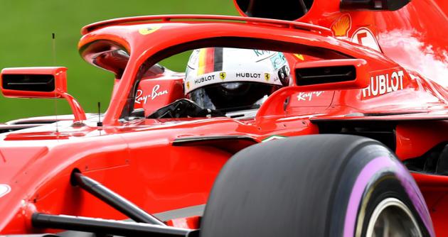 L'Allemand Sebastien Vettel (Ferrrari) lors du GP d'Australie de F1, le 25 mars 2018 à Melbourne [Paul Crock / AFP]
