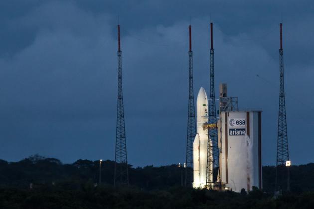 Ariane 5 décolle à Kourou en Guyane le 4 mai 2017 [jody amiet / AFP]