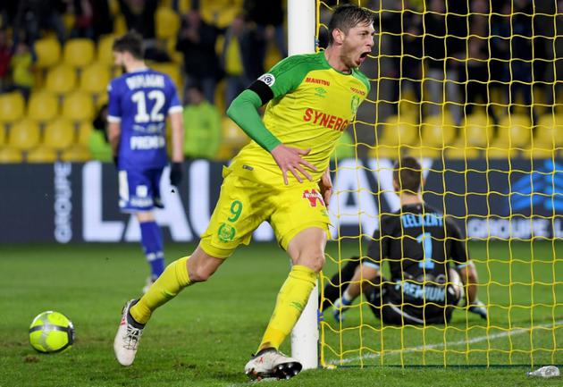 Emiliano Sala a offert une victoire étriquée au FC Nantes contre Troyes au stade de La Beaujoire, le 10 mars 2018<br />
 [LOIC VENANCE / AFP]