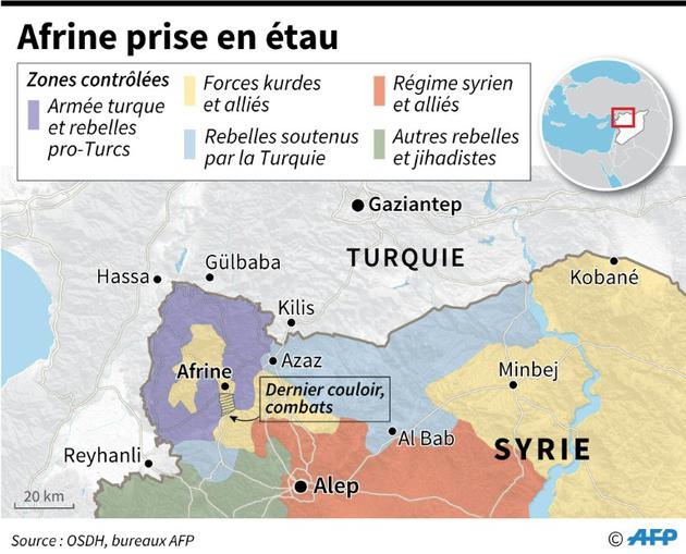L'offensive turque sur Afrine [ / AFP]