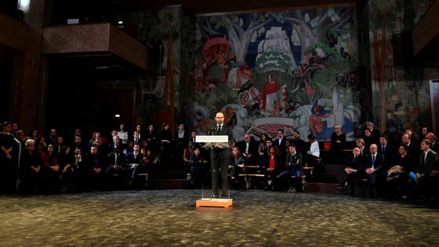 Le Premier ministre Edouard Philippe présente le plan contre la racisme et l'antisémitisme, le 19 mars 2018 à Paris [GERARD JULIEN / AFP]