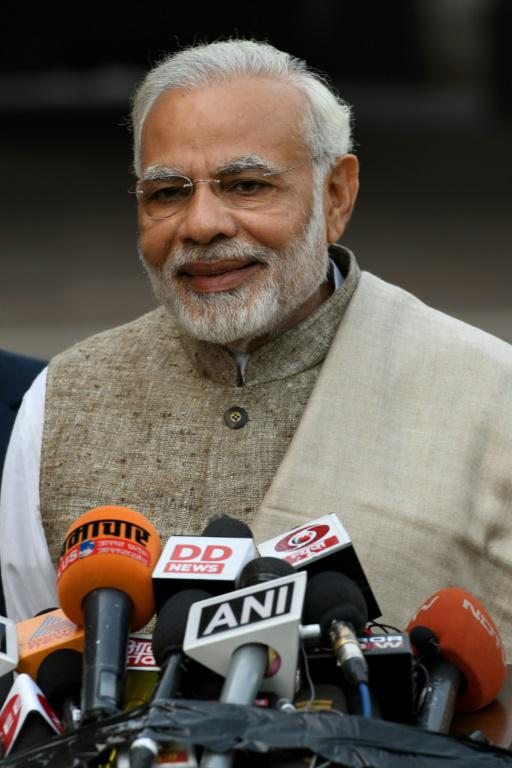 Le Premier ministre indien Narendra Modi à New Delhi le 15 décembre 2017 [MONEY SHARMA / AFP]