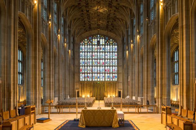 La chapelle Saint-George, le 11 février 2018 au château de Windsor, où le prince Harry et Meghan Markle vont se marier  [Dominic Lipinski / POOL/AFP]