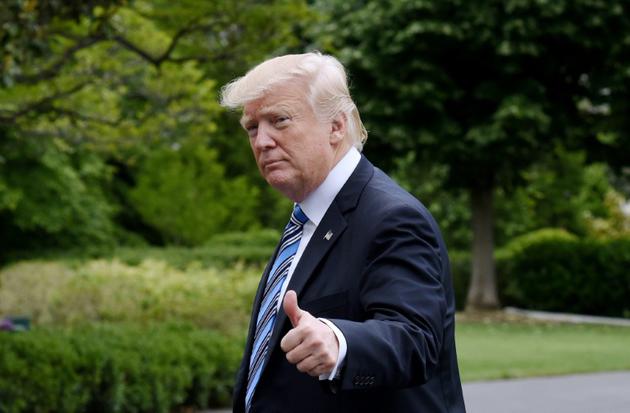 Le président américain Donald Trump à la Maison Blanche le 13 mai 2017 [Olivier Douliery / AFP]