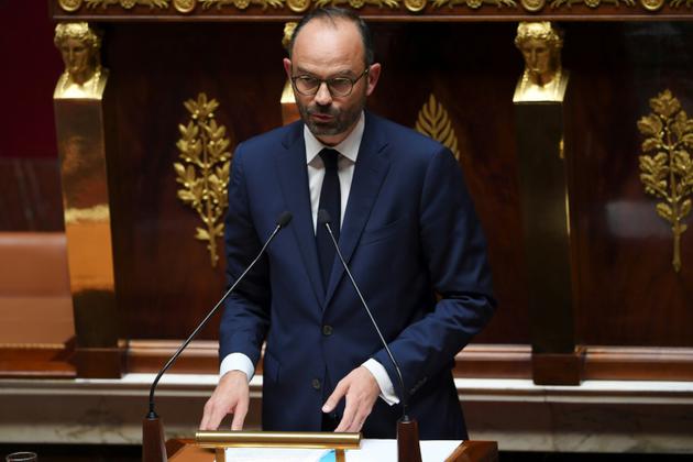 Le Premier ministre Edouard Philippe lors de son discours de politique générale, le 4 juillet 2017 à l'Assemblée nationale, à Paris [CHRISTOPHE ARCHAMBAULT  / AFP]
