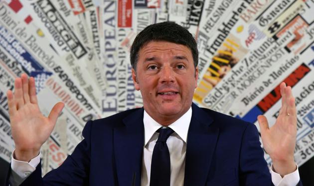 L'ancien Premier ministre italien Matteo Renzi, le 13 février 2018 à Rome [TIZIANA FABI / AFP/Archives]