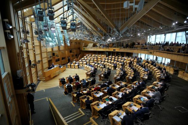 Vue générale du parlement écossais le 21 mars 2017 à Edimburg [Andy Buchanan / AFP]