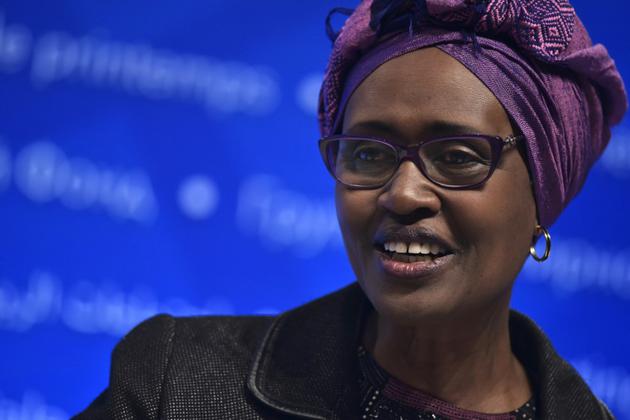 Winnie Byanyima, directrice exécutive d'Oxfam International, le 17 avril 2016 à Washington [Mandel Ngan / AFP/Archives]