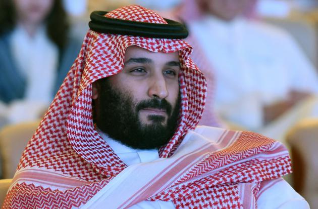 Le prince héritier d'Arabie saoudite Mohamed ben Salmane lors d'une conférence à Ryad le 24 octobre 2017 [FAYEZ NURELDINE / AFP/Archives]